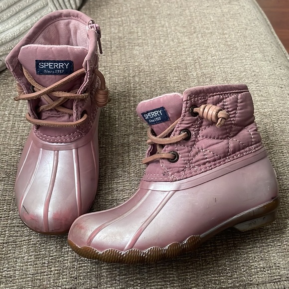 Pink metallic sperry boot - Picture 2 of 4